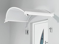 Oval-Bogen-Vordach günstig mit Acrylglas Plexiglas-Vordächer