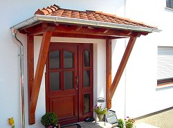 Holzvordach Bausatzvordach Holz Vordach Hauseingang Haustürvordächer Seitenteil Holzvordächer Walmvordach