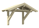 Sattelvordach Holz Vordachbausätze