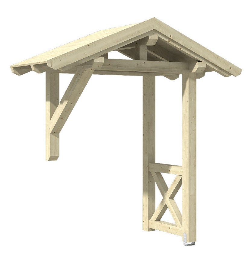 Holz-Seitenteil Haustürvordächer