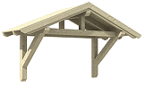 Sattelvordächer Holz Vordachbausatz